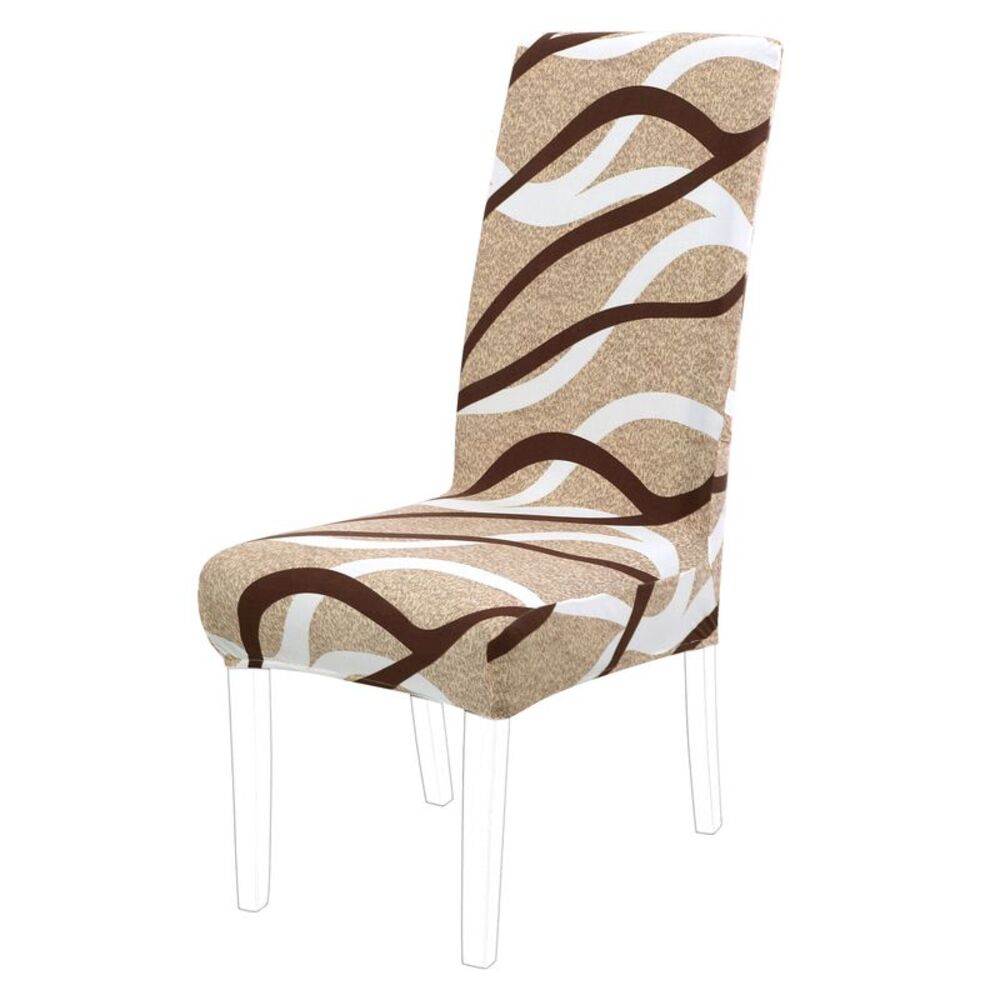 Dining Chair Cover Stretch Chair Protector Chair Seat Cover String Pattern
